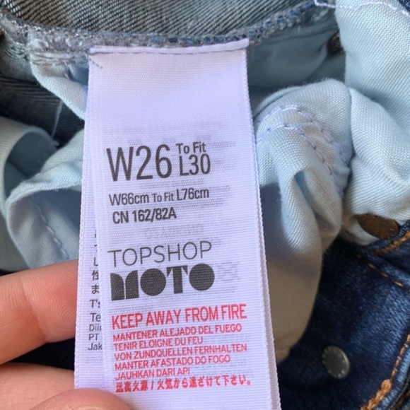 Topshop Moto Jamie High Waist Ankle Grazer Skinny Jeans NWT - Picture 9 of 11